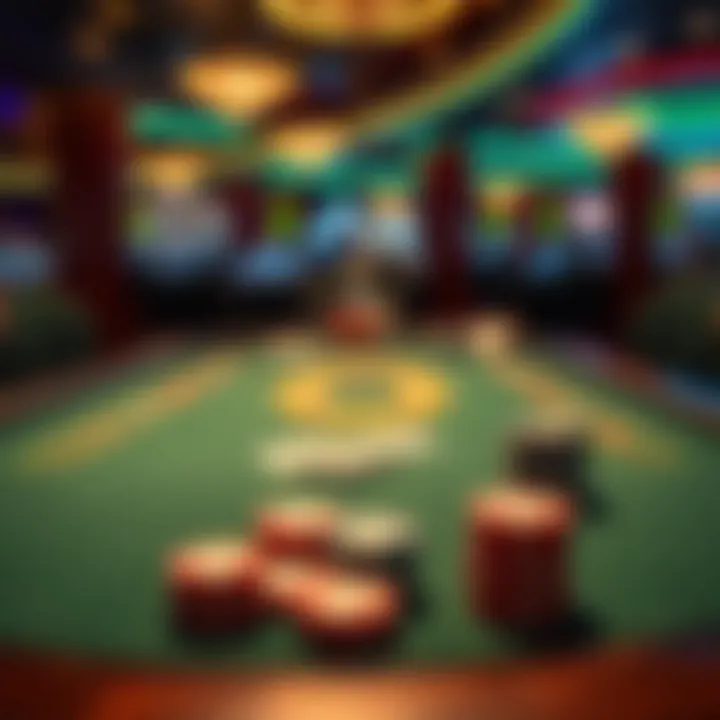 Captivating Poker Table at Parx Casino A captivating poker table setup with cards and chips