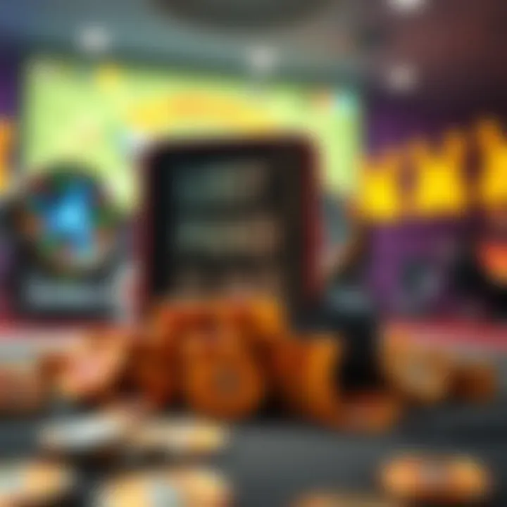 Visual representation of cash rewards from gaming apps