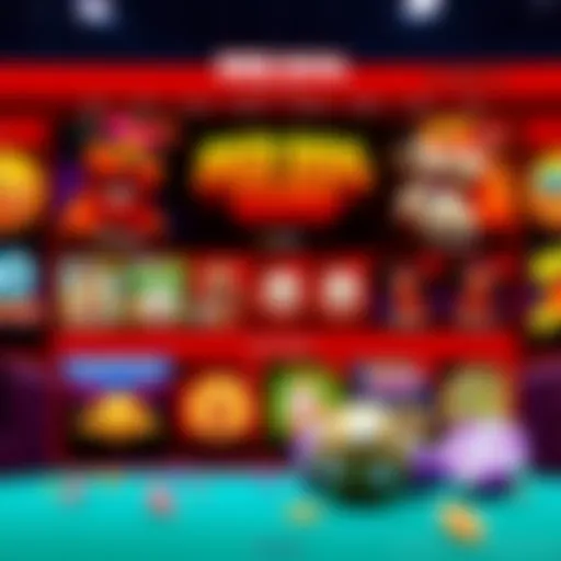 Red Dog Casino Homepage View A vibrant screenshot of Red Dog Casino's homepage showcasing game variety