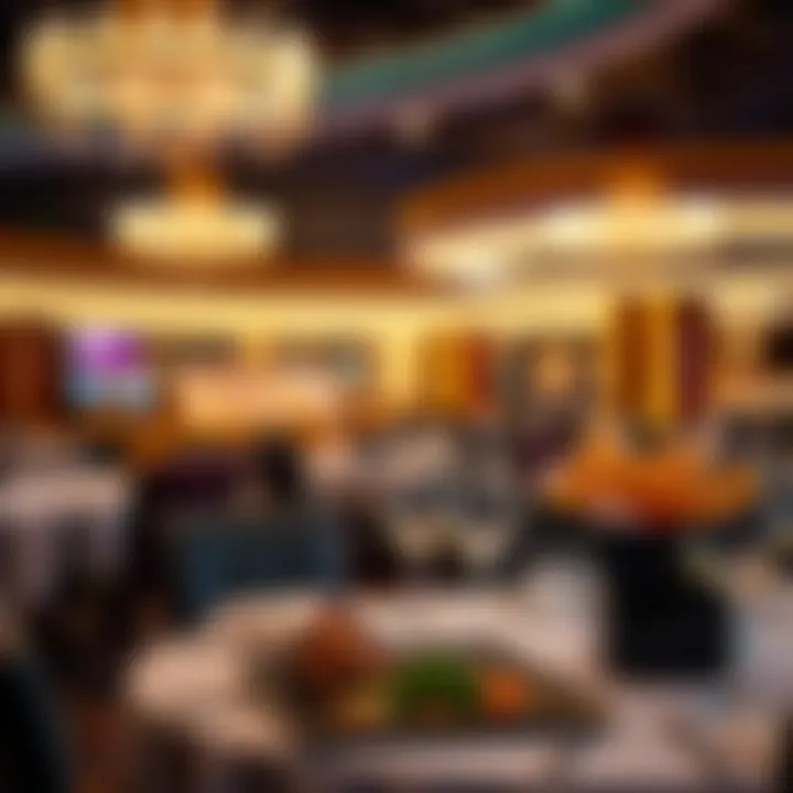 Culinary Delights at the Casino Elegant dining setting showcasing local cuisine