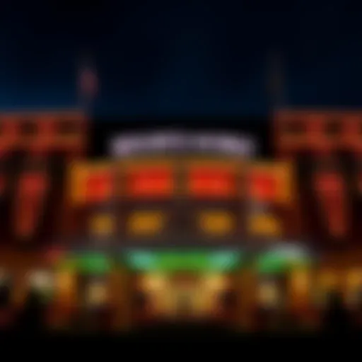 Exterior view of Resorts World Casino in Monticello showcasing modern architecture