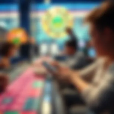 A serene image emphasizing responsible gaming practices in digital gambling