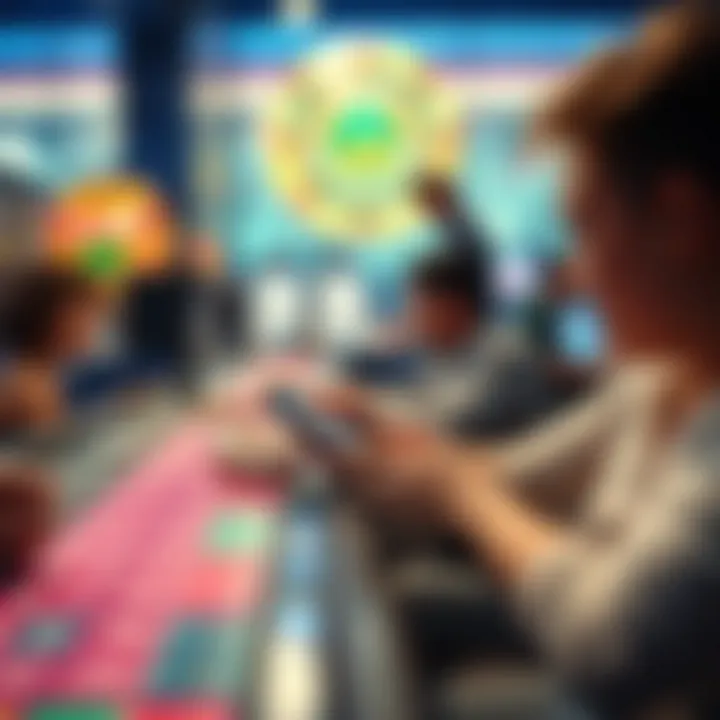 A serene image emphasizing responsible gaming practices in digital gambling