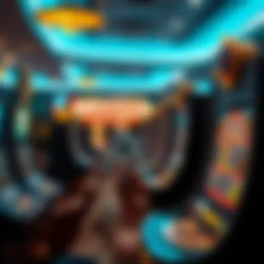 A variety of casino games available for players