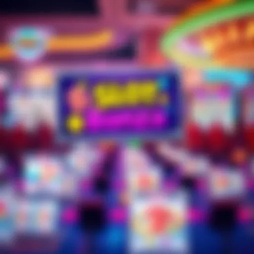 Slot Bonza gameplay interface showcasing vibrant graphics