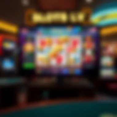 An elegant interface of the online casino platform