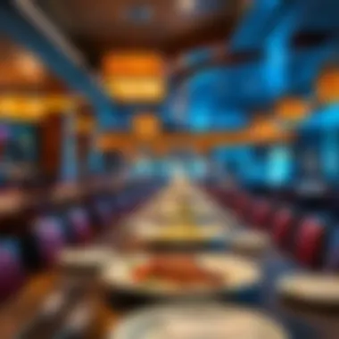 A vibrant dining area within the Snoqualmie Casino Lodge featuring exquisite dishes