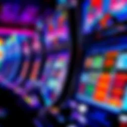 Detailed view of a Spin Poker Slot Machine showcasing its unique features