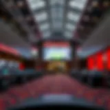 Interior view of State Farm Stadium sportsbook showcasing modern design