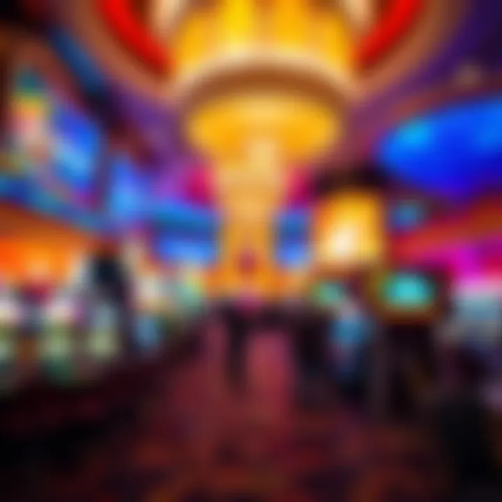 Vibrant Atmosphere of Las Vegas Casinos Luxurious casino interior showcasing vibrant atmosphere