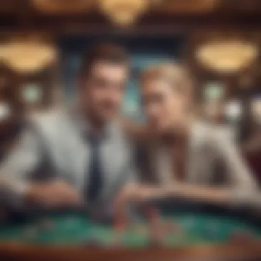 Effective Bankroll Management A focused player managing their bankroll at a casino