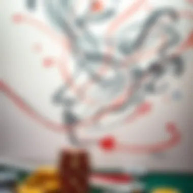 An abstract drawing that evokes emotions and thoughts, highlighting the psychological aspect of art