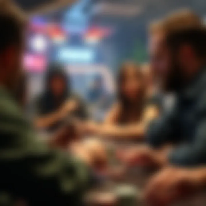 Community interaction in mobile poker games