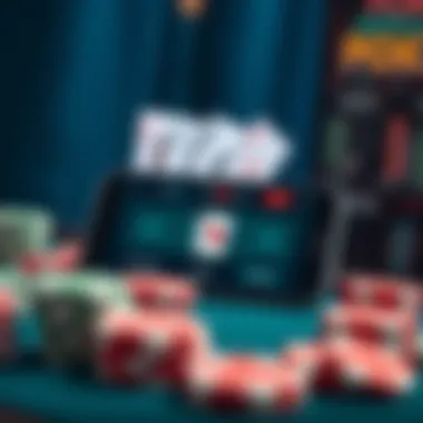 Innovative mobile poker app interface