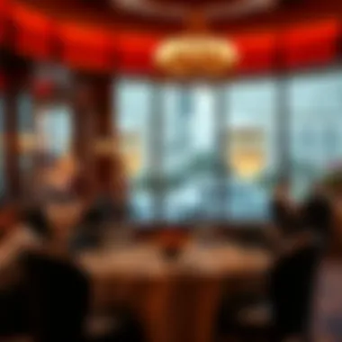 Opulent dining experience in a fine restaurant within Wynn