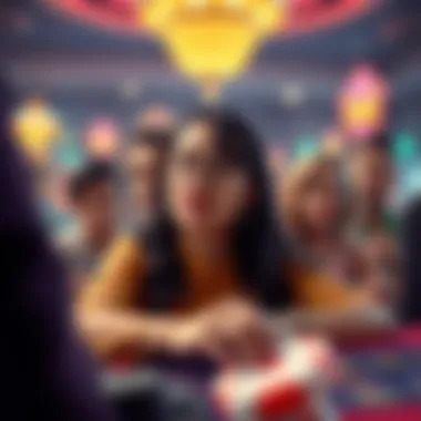 A collage of popular influencers in the gambling niche on YouTube