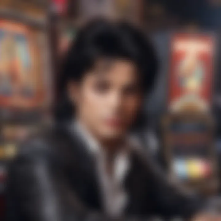 Slot machine themed around Michael Jackson's music