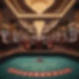 Luxurious casino environment showcasing high-stakes gaming