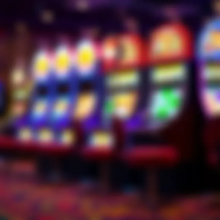 Modern Video Slot Machines at Tioga Downs Illustration of a modern video slot machine with vibrant graphics