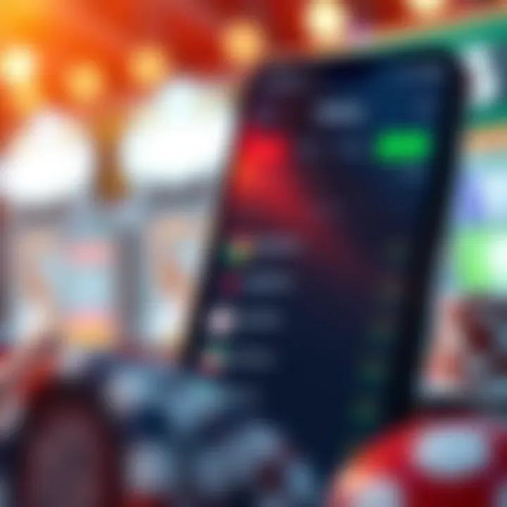 Diverse Betting Options on Android Android betting app interface showcasing various betting options