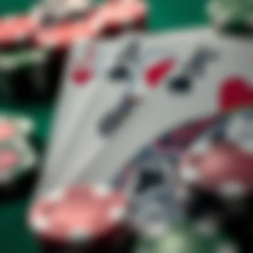 Close-up view of high-quality poker card design