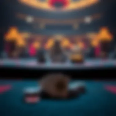 An elegant poker table setup with quality cards