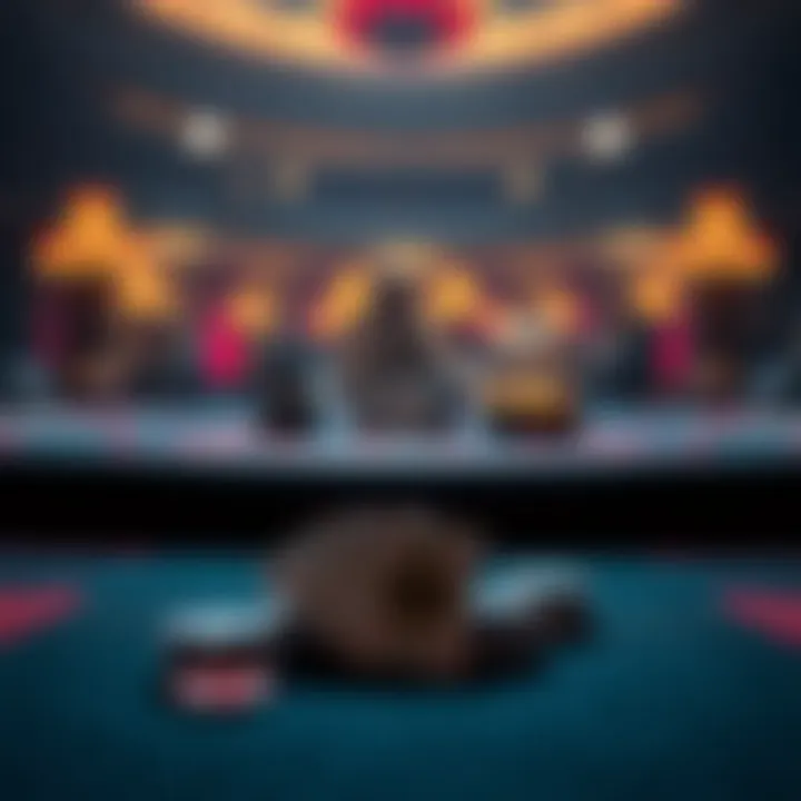 An elegant poker table setup with quality cards