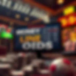 Visualization of money line odds in sports betting