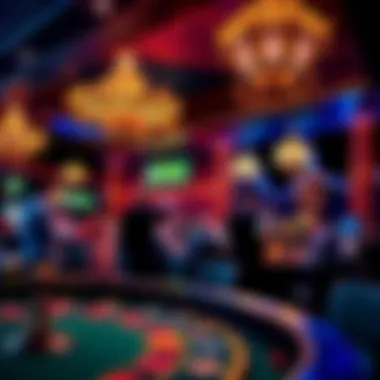 Artistic representation of cultural events hosted at the casino