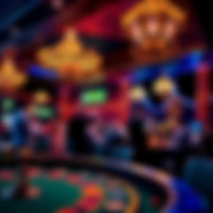 Artistic representation of cultural events hosted at the casino