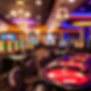 Interior gaming area showcasing sophisticated table games