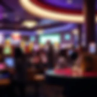 Guests enjoying a lively atmosphere within the casino