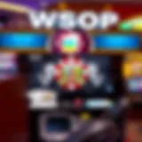 Visual representation of the WSOP Lucky Lounge interface showcasing redeem codes.